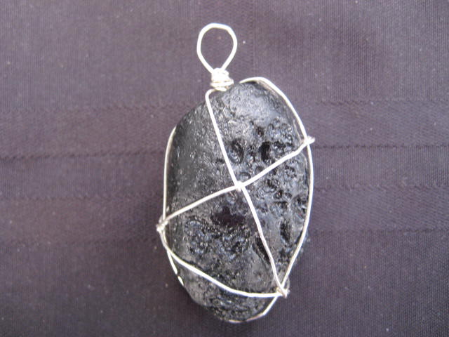 Tektite Pendant telepatic communication and raising one's vibrational level1989